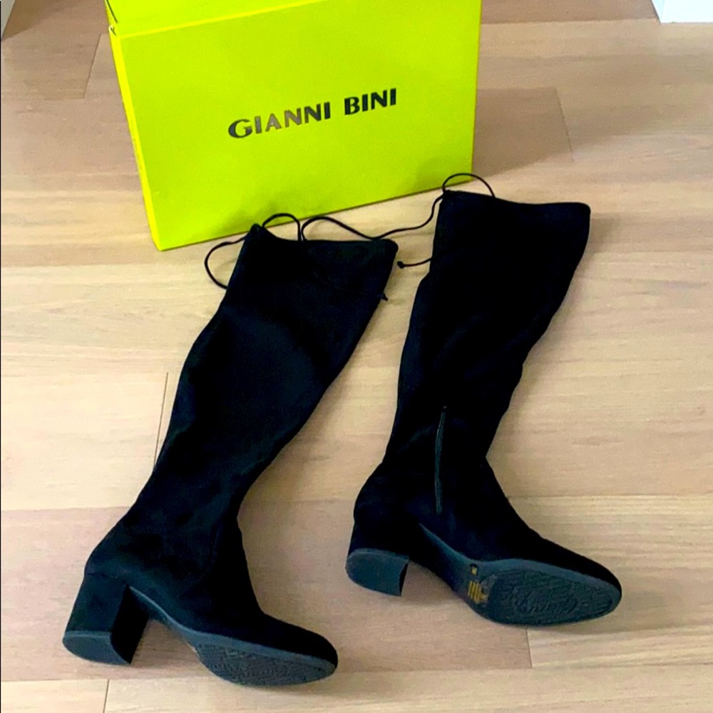 Black Gianni Bini Knee High Boots